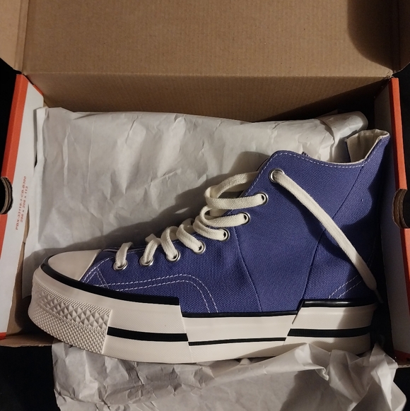 New Violet Chuck 70 Plus High Sneakers - Picture 3 of 10